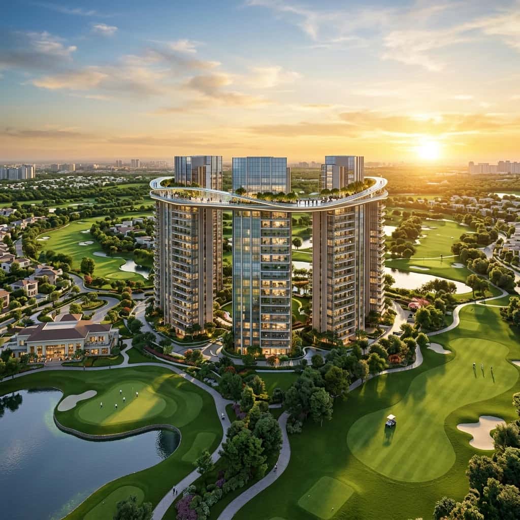 The Islands by Gaurs luxury apartments with The Orbit skywalk in Jaypee Greens Greater Noida