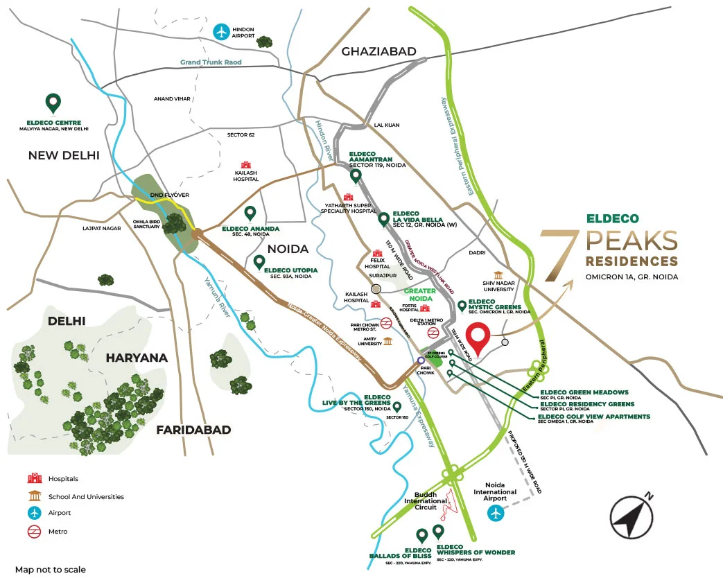 Eldeco 7 Peaks Location - Greater Noida