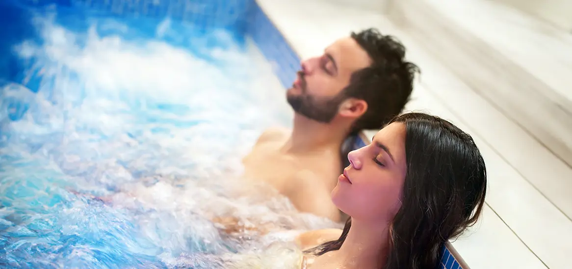 Temperature-controlled indoor swimming pool at Godrej Jardinia clubhouse