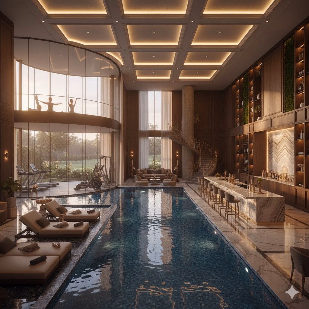 Swimming Pool - Lap Pool | Swimming Pool Deck | Semi-Outdoor Heated Pool