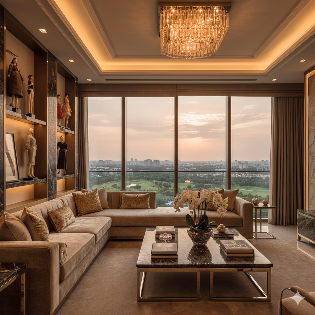 M3M Premium Living Room Interior