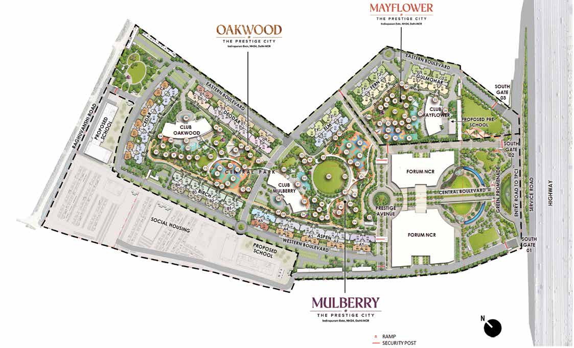 The Prestige City - Indirapuram (near Noida) - Master Plan