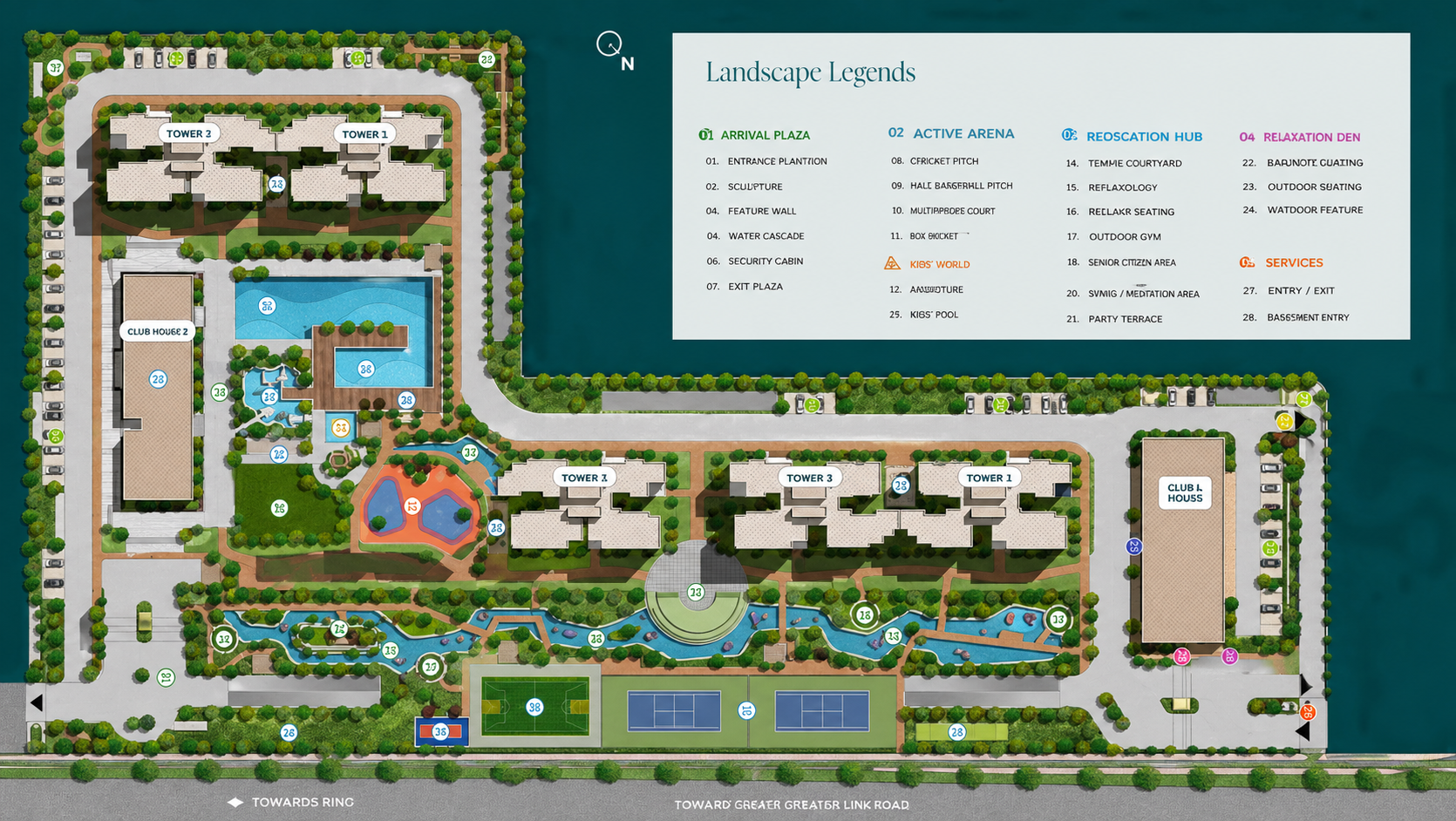 SOBHA Master Plan - Landscape Layout